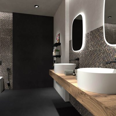 Mosaikwände Badezimmer