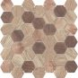 Sechseck Mosaik Holzoptik