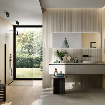 Badezimmer gefliest Decorfliesen