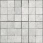 Stein Mosaik quadratisch weiss grau
