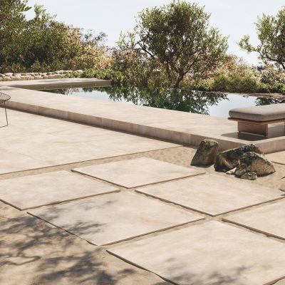 Betonterrasse beige