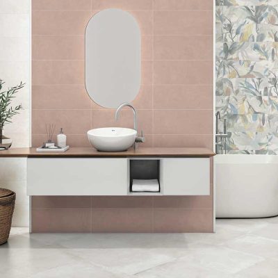 Decorfliesen Blumen Badezimmer
