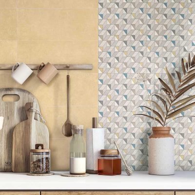 Decorfliesen retro Pastellfarben