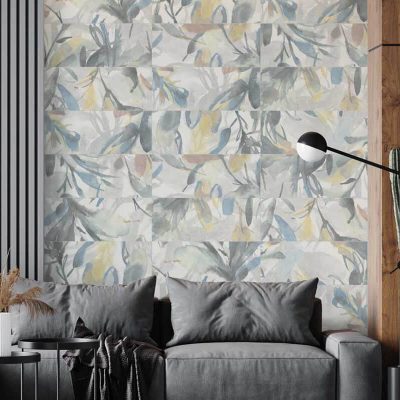 Decorfliesen Pastellfarben Wohnzimmer